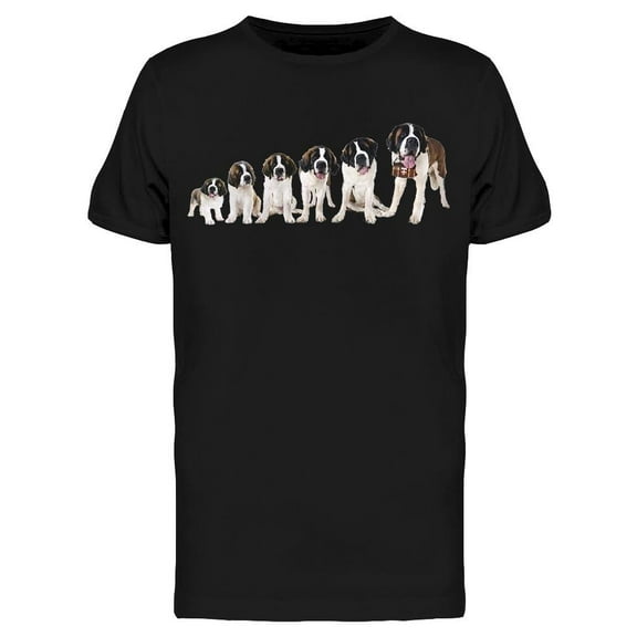 Growth Of A St. Bernard T-Shirt Men -Image by Shutterstock, Male Medium
