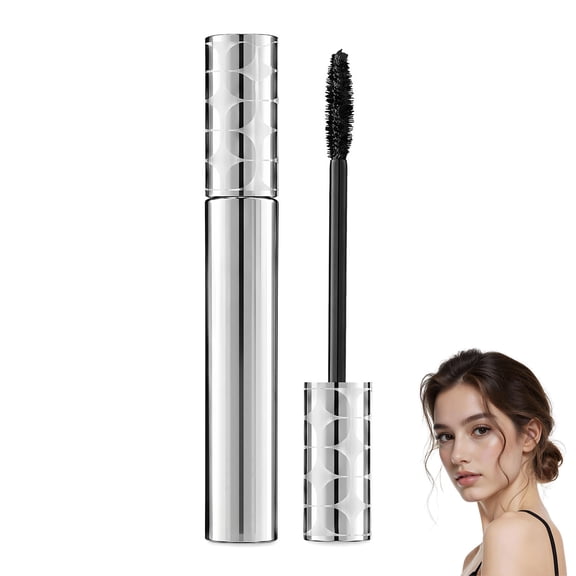 Growth Serum Mascara – Waterproof Fiber Mascara, Clump-Free Volume & Length for Dramatic Moments (Black, 1PCS)
