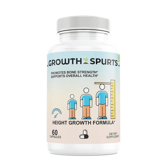 Growth Spurts, Bone Strength Formula, Improve Immune System, Promotes Strong Dense Bone Growth and Overall Health for Teens 60 CT