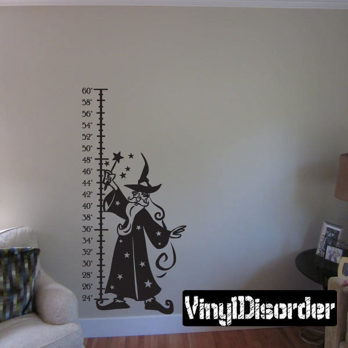 Tall Giraffe Wooden Growth Chart in Two Design Choices, Three Head Giraffe / No, image size:1200x1200