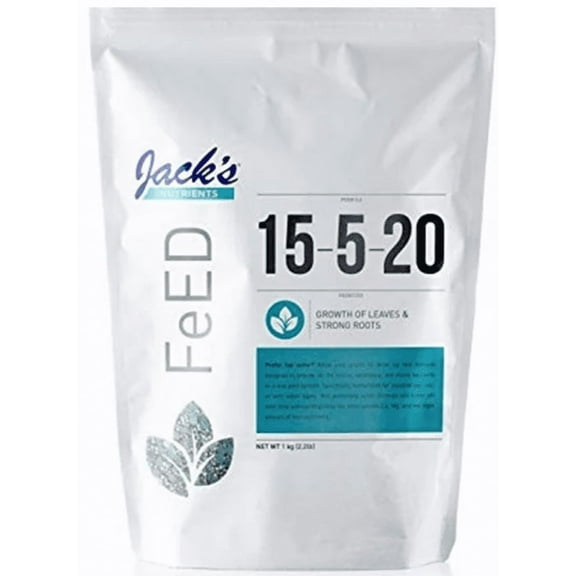 Growth of leaves & strong roots Jack's Feed 15-5-20 2.2lb