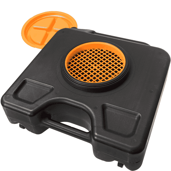 Groz 15 Quart Oil Drain Pan with O-Ring Seal and Screw Cap