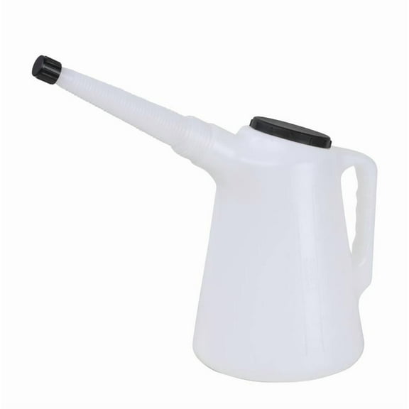 Groz Plastic Fluid Measuring Jug Flexible Spout, 5 Quart