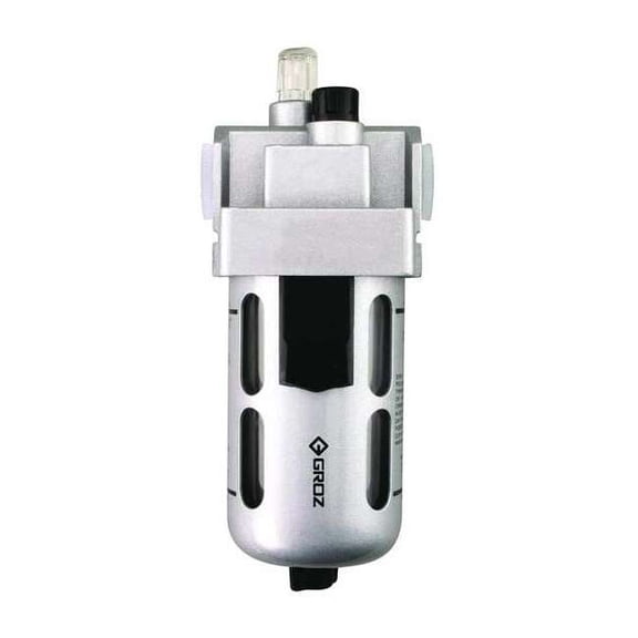 Groz Air Lubricator,1/4in NPT,58 cfm,145 psi L1491