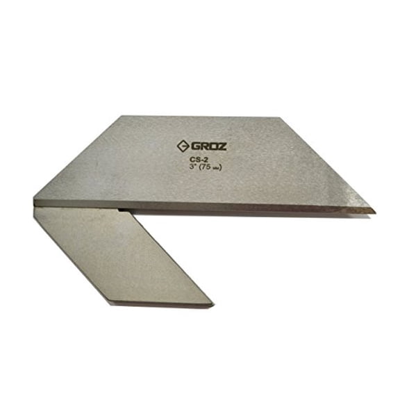 GROZ 3-inch Center Square | Made of Hard Spring Steel | Accurately Find The Center of Round and Cylinder Bars and Stocks | for Machinists and Tool Makers | Professional Grade (03522)