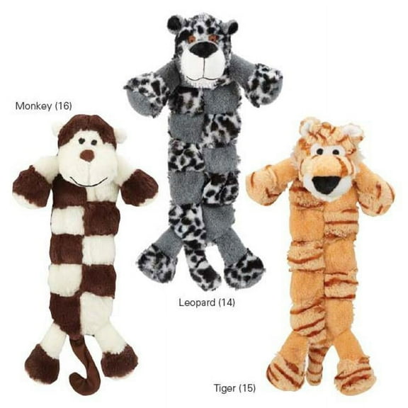 Grriggles Safari Squeaktacular Dog Toy Tiger