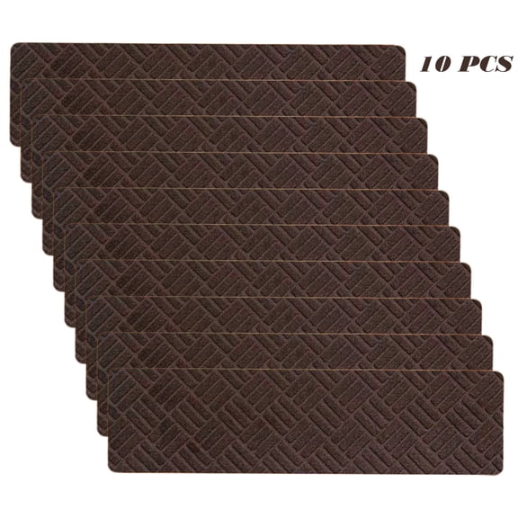 Grrvtrz 10PCS Large Size No Slip Carpet Stair Treads Non Slippery Rug Slip Resistive Indoor Runner for Elders and Pet with Reusable Adhesive Easy To Clean,Bathroom Decor,Bathroom Accessories