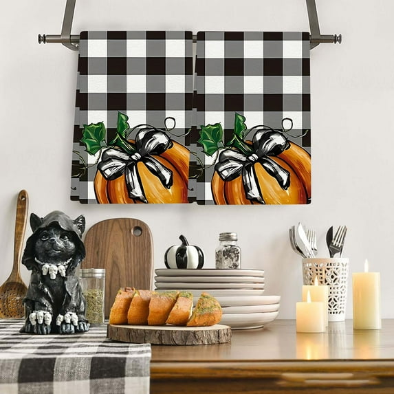 Grrvtrz 23.5x17.7inches Thanksgiving Day Towel Thanksgiving Day Kitchen Dishcloth Towel Holiday Decorative Hand Towel,Holiday Products,Home Decor