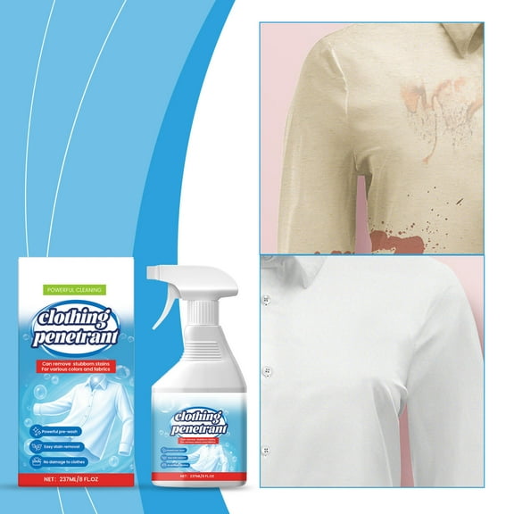 Grrvtrz 237ml Powerful Laundry Detergent Stubborn Stain Cleaning Pretreatment Hand Washing,Cleaning Supplies,Household Essentials