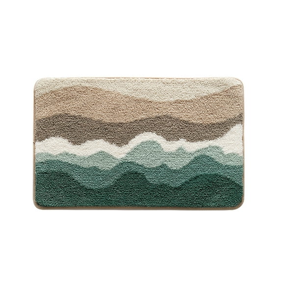 Grrvtrz Bathroom Rugs Soft Absorbent Microfiber Bath Rugs Shaped Toilet Rug Non Slip Bath Carpet Mat for Bathroom,Bathroom Decor,Bathroom Accessories