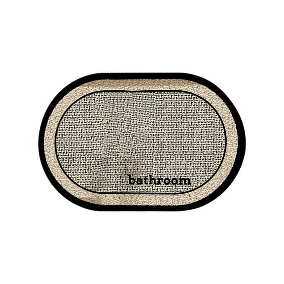 Grrvtrz Bathroom Water Absorbent Floor Mats Bathroom Doorway Non Slip Foot Mats Sink Toilet Drying Floor Mats,Bathroom Decor,Bathroom Accessories