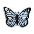 thumbnail image 1 of Grrvtrz Butterflies Carpet Bedroom Home Living Room Senior Sense High Grade Thick Stain cott Blue Special Shaped Mat,Bathroom Decor,Bathroom Accessories, 1 of 6