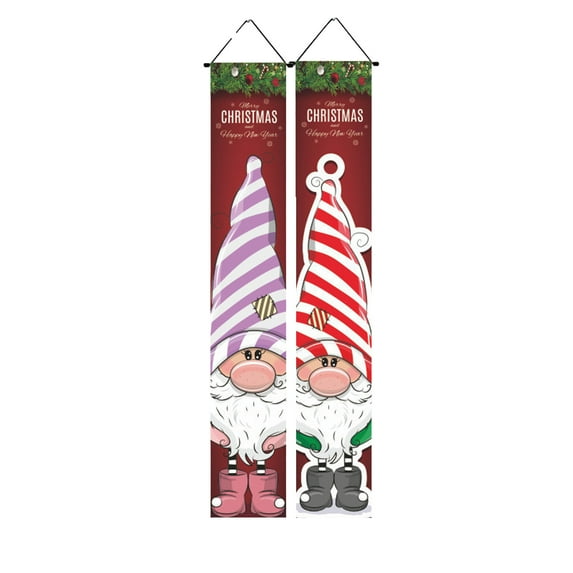Grrvtrz Christmas Couplet Door Curtain Custom Party Decoration Door Cover Christmas Flag Background Cloth,Holiday Products,Christmas Decorations
