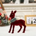 thumbnail image 1 of Grrvtrz Christmas Deer Ornaments Christmas Snow Deer Pendant Flocking Vibe Arrangement Decorations Christmas Reindeer Tabletop Decorations,Christmas Decorations,Home Decor, 1 of 6