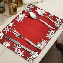 Grrvtrz Christmas Placemat Table Mat Christmas Home Living Room Decoration Placemat,Christmas Table Mat,Christmas Decorations