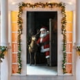 thumbnail image 1 of Grrvtrz Christmas Santa Claus Door Cover Door Hanging Santa Claus Background for Home Front Door Holiday Christmas Decorations,Decoration Supplies,Home Decor, 1 of 5