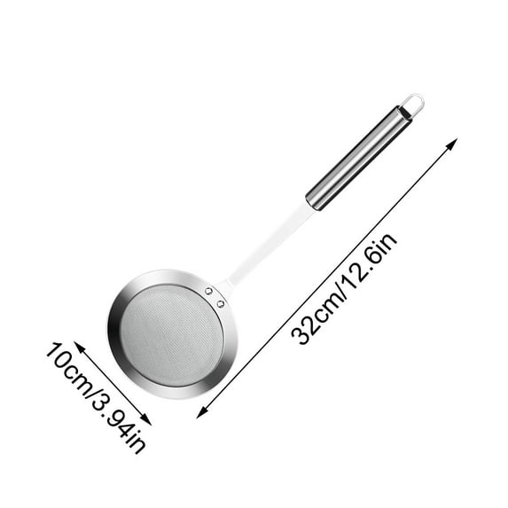 Grrvtrz Fine Mesh Stainless Steel Colander 2025 Spoon Extra Fine Mesh Strainer with Handle Sieve Colander Spoon Oil Filter Food Strainer for Skimming Grease Foam,Kitchen Utensils,Kitchen Gadgets