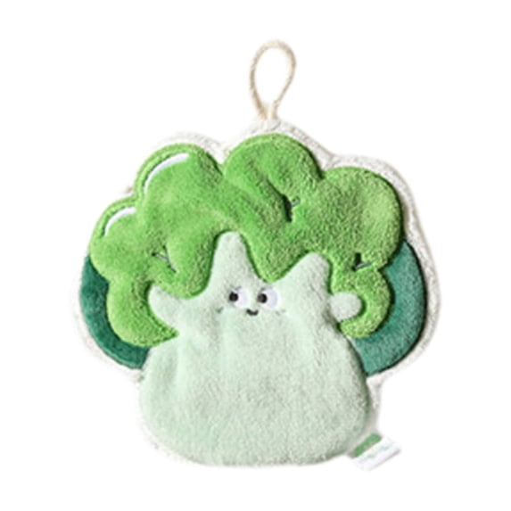 Grrvtrz Hangable Fleece Hand Towel Kitchen Thick Absorbent Drying Towel Bathroom Rag,Bathroom Decor,Bathroom Accessories