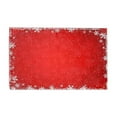 thumbnail image 1 of Grrvtrz Large Red Snowflake Christmas Carpet Suitable for Living Room Bedroom Bedside Terrace Outdoor Floor Mat,Decoration Supplies,Home Decor, 1 of 6