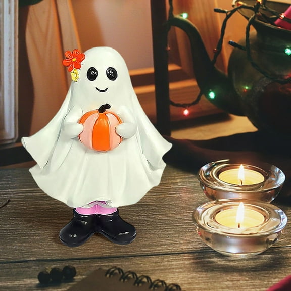 Grrvtrz Living Room Resin Handicrafts Halloween Decorations Cute Ghost Tabletop Ornaments,Halloween Gifts,Halloween Decorations
