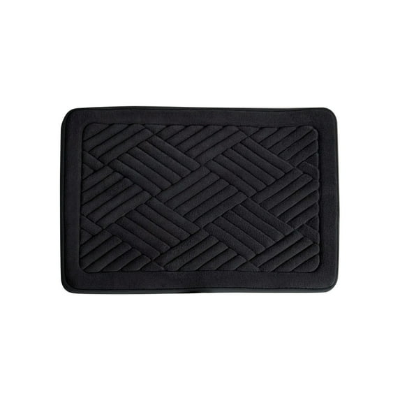 Grrvtrz Rugs Absorbent Non-Slip Foam Machine Washable Soft Velvet Bath Mats Easier To Dry for Bathroom Floor,Bathroom Decor,Bathroom Accessories
