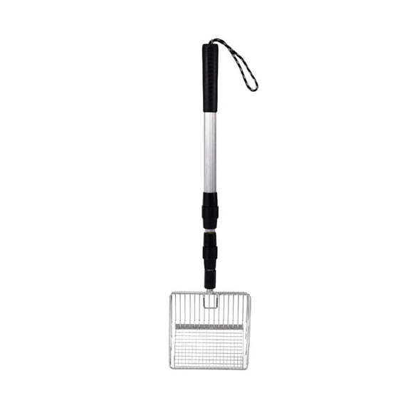 Grrvtrz Stainless Steel Telescopic Cats Litter Shovel Large Fine Hole Poop Shoveling Artifact Chicken Manure Pickers Suitable for Cats Litter Box Poop Shovel,Cleaning Supplies,Household Essentials