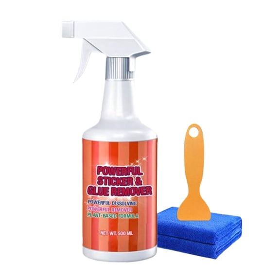 Grrvtrz Sticker Glue Remover Adhesive Remover for Cars Sticker Remover Removal Of Stickers Labels Decals Tape From Car Glass Paint Windows 500ml,Cleaning Supplies,Home Cleaning Products