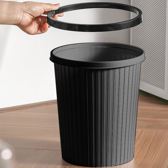 Grrvtrz Trash Can Household Lidless Pressure Ring Paper Basket,Garbage Can,Cleaning Supplies