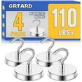 thumbnail image 1 of Grtard Magnetic Hooks Heavy Duty, Strong Magnet Hooks for Cruise, 110 Lbs+ Magnetic Hooks for Fridge, Garage, Hanging, Classroom, Grill, Cabins, Office, Home, Workplace and Kitchen., 1 of 6