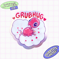 thumbnail image 1 of Grub Hug Sticker | Cute Beetle Worm Design | Valentines Gift for Couples, Insect Sticker for Laptop, Water Bottle (5x5inch), 1 of 3