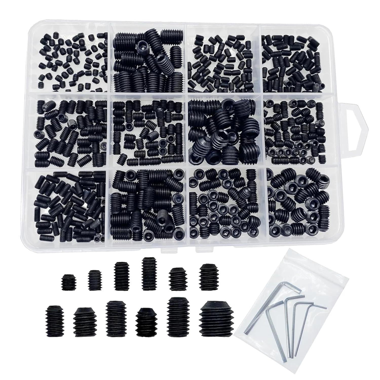 Grub Screw Set Set Screws Assortment Kit M3 M4 M5 M6 M8 for 500Pcs Set ...