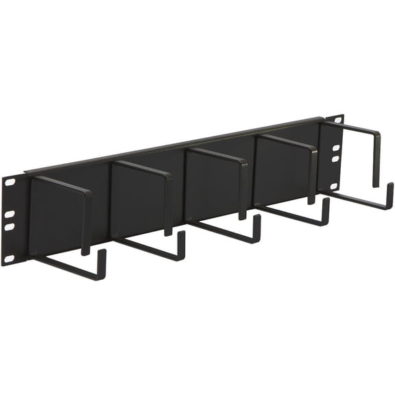Gruber 19" 5-4" Ring Steel Panel - 2U - Cable Management Solution