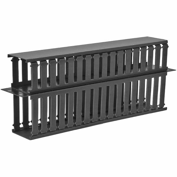 Gruber Double-Sided Finger Duct Panel - 2U - 21" x 8" x 4.75"