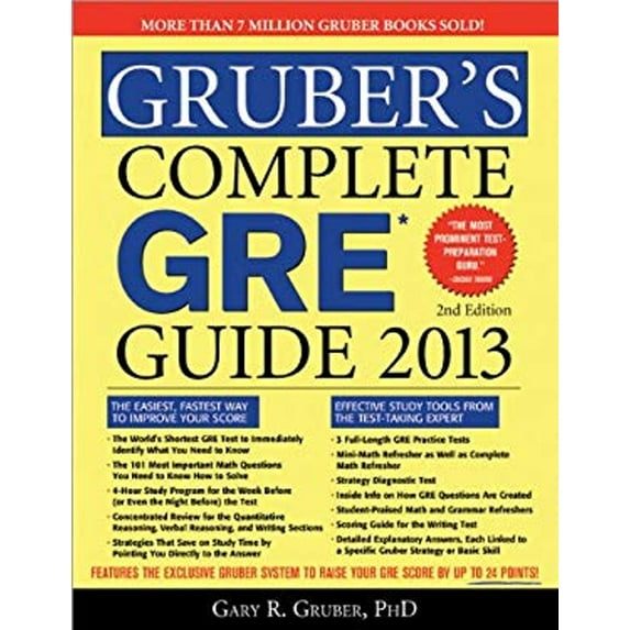 Pre-Owned Gruber's Complete GRE Guide 2013 (Paperback) 1402264895 9781402264894