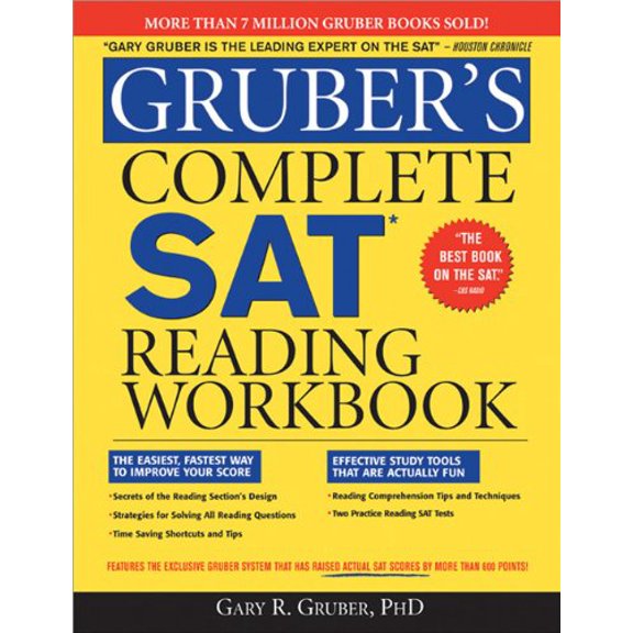 Pre-Owned Gruber's Complete SAT Reading Workbook (Paperback) 1402218478 9781402218477