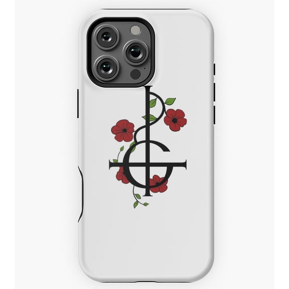 Grucifix with Flowers Ghost Band GA2395 Phone Case for iPhone 11 to 17 Pro Max