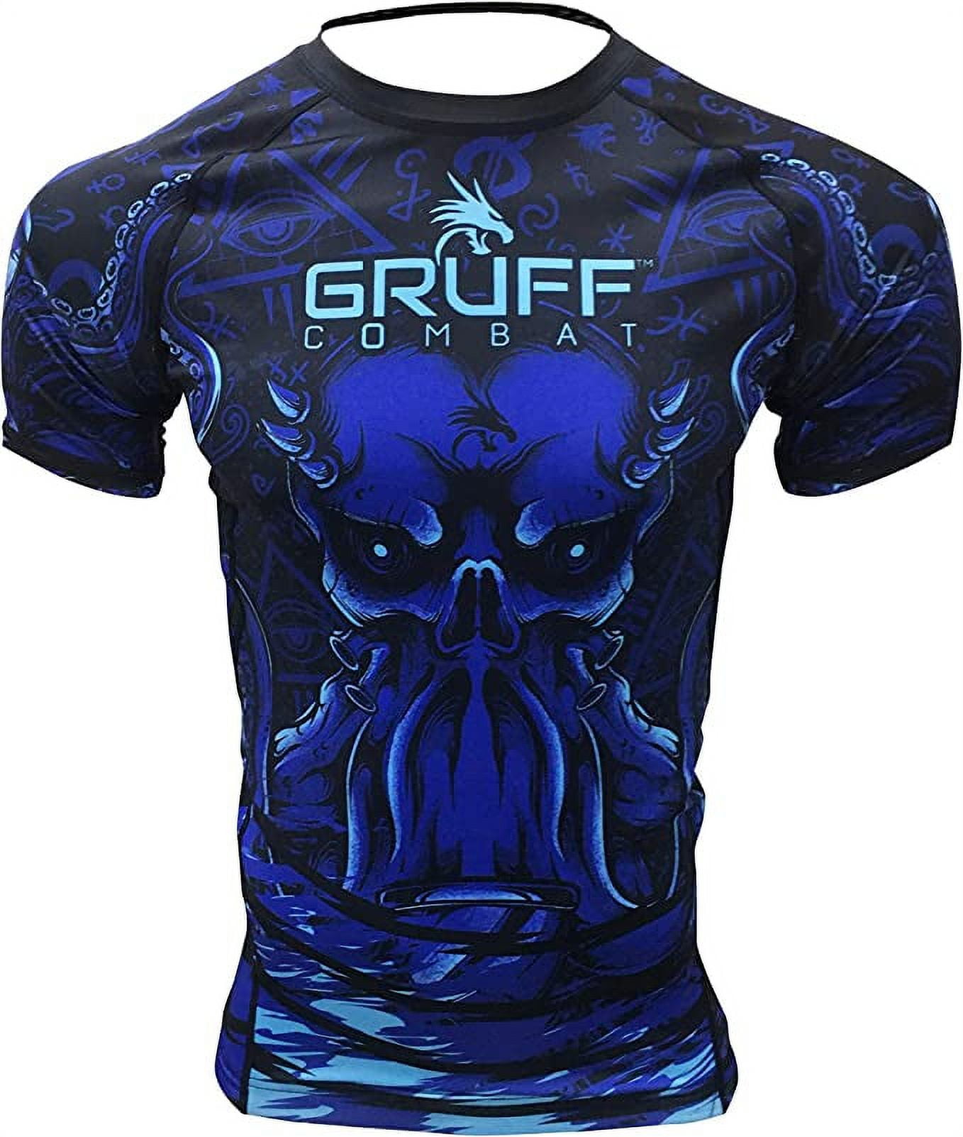 Gruff Combat BJJ Rash Guards Grappling MMA Jiu Jitsu No Gi UFC Shirt