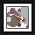 thumbnail image 1 of Gruhn, Nicole 15x15 Black Ornate Wood Framed with Double Matting Museum Art Print Titled - Koi Vio Spots I, 1 of 4