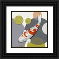 thumbnail image 1 of Gruhn, Nicole 20x20 Black Ornate Wood Framed with Double Matting Museum Art Print Titled - Koi Harmony Doitsu Kujaku, 1 of 4