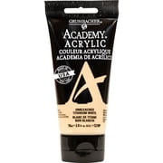Grumbacher Academy Acrylic Paint 75ml Tube - Unbleached Titanium White
