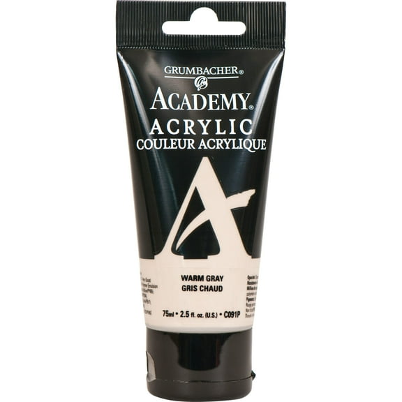 Grumbacher Academy Acrylic Paint, 75ml Tube, Warm Gray