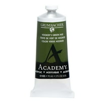 Grumbacher Academy Acrylic, 90ml Tube, Hooker's Green Hue