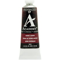 Grumbacher Academy Oil Color, 37ml Tube, Burnt Sienna