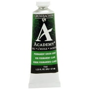Grumbacher Academy Oil Color, 37ml Tube, Permanent Green Light