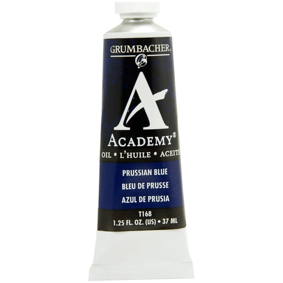 Grumbacher Academy Oil Paint, Prussian Blue, 37 ml/1.25 oz. Tube