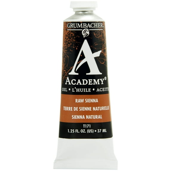 Grumbacher Academy Oil Color, 37ml Tube, Raw Sienna