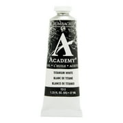 Grumbacher Academy Oil Color, 37ml Tubes, Titanium White Soft