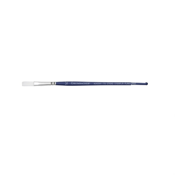 Grumbacher Academy Watercolor Brush - Stroke, Short Handle, Size 1/4"