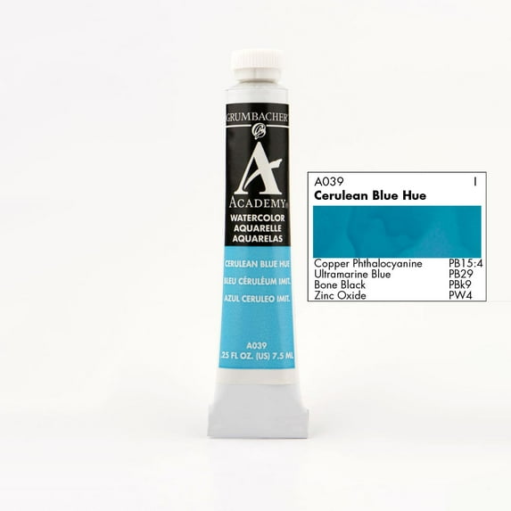 Grumbacher Academy Watercolor Cerulean Blue Hue