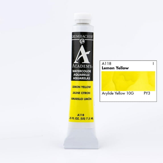 Grumbacher Academy Watercolor Lemon Yellow